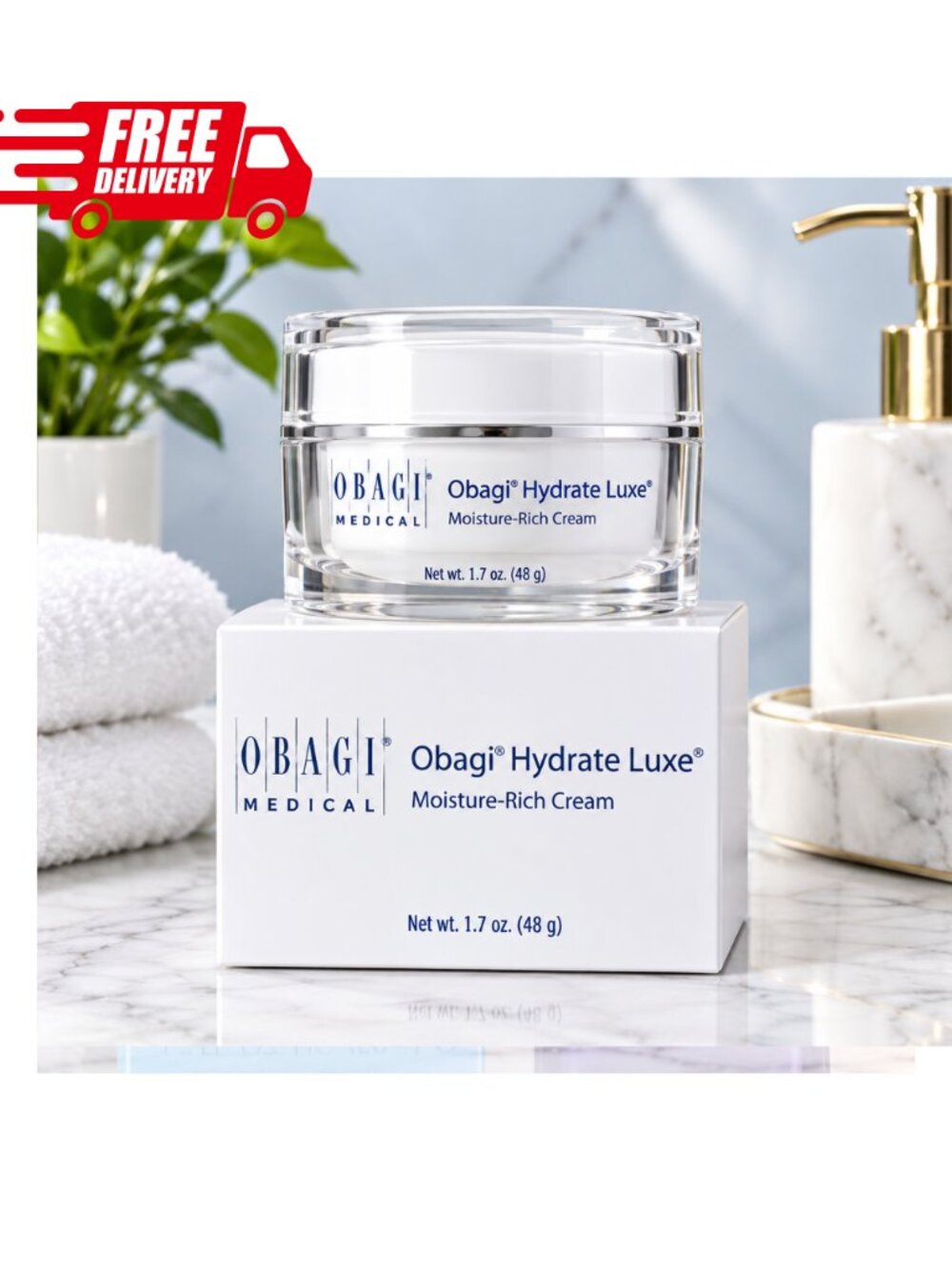 Obagi Hydrate Luxe moisture rich Cream 1.7oz brand new in box